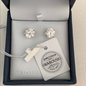 Crystal cubic earrings